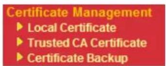 Draytek Vigor2950 - Certificate Management - 1