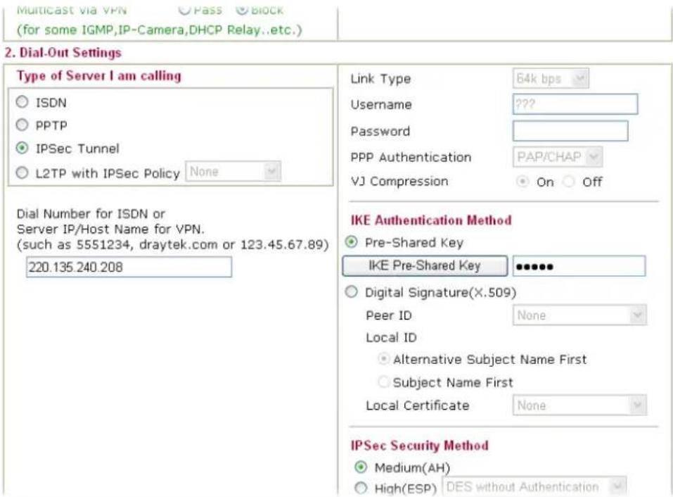 Draytek Vigor2950 - Settings in Router B in the remote office: - 4