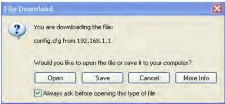 Draytek Vigor2950 - Backup the Configuration - 2
