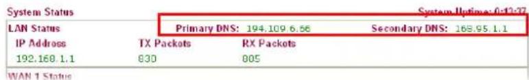 Draytek Vigor2950 - Force DNS manual setting - - 1