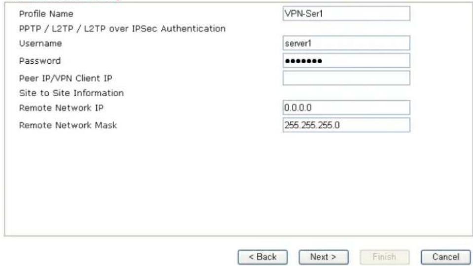 Draytek Vigor2950 - VPN Authentication Setting - 1