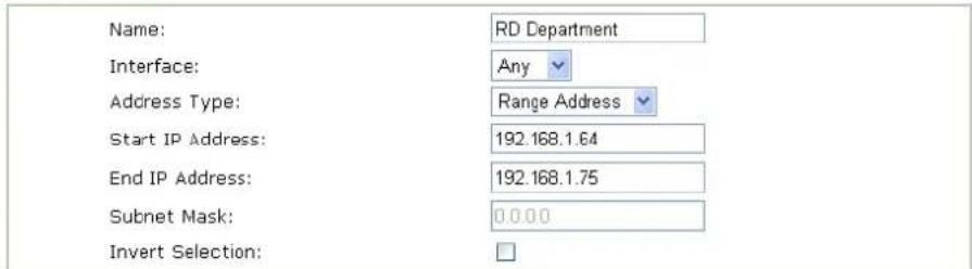 Draytek Vigor2950 - IP Object - 1