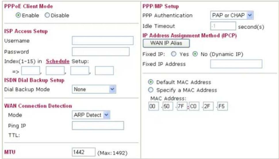 Draytek Vigor2950 - For PPPoE Users - 1