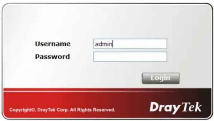 Draytek Vigor2950 - Changing Password - 2