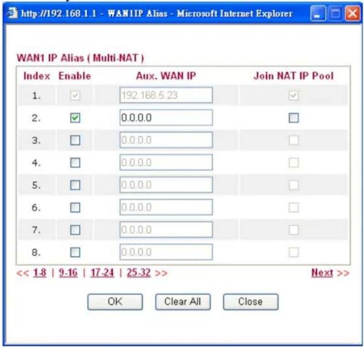 Draytek Vigor2950 - WAN IP Network Settings - 1