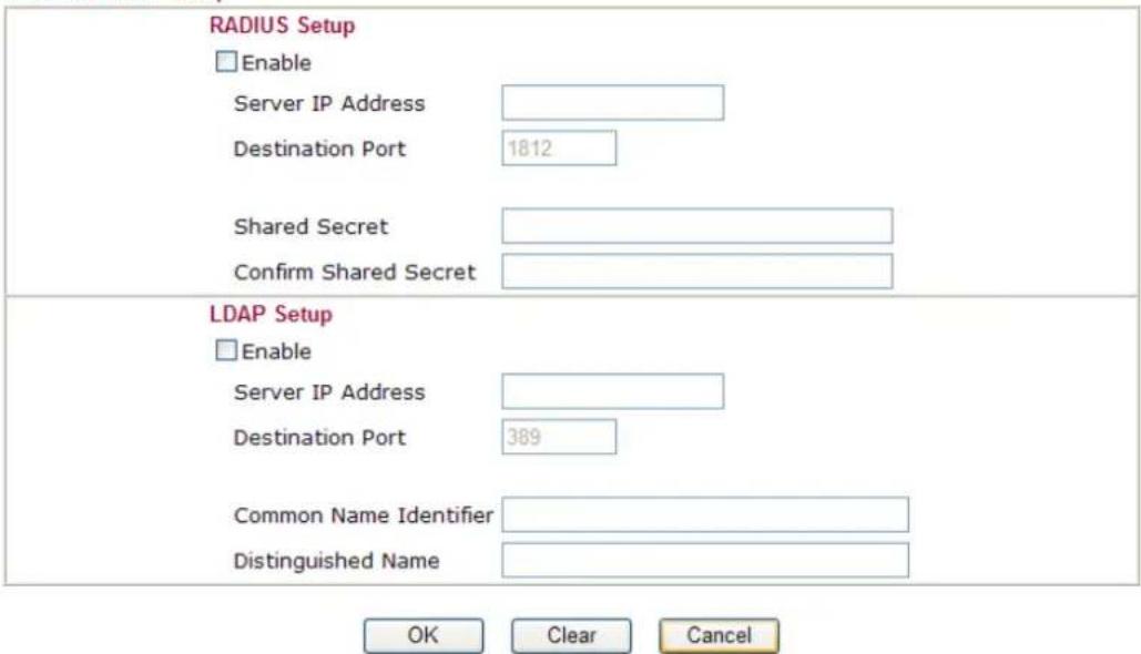 Draytek Vigor2950 - RADIUS/LDAP - 1