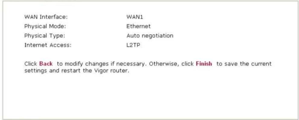 Draytek Vigor2950 - Please confirm your settings: - 1