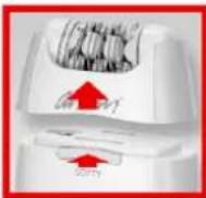 Arzum AR532 - USING THE SPECIAL SHAVER HEAD FOR SENSITIVE AREAS - 1