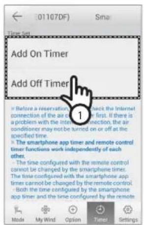 SAMSUNG AR12HSFSAWKXET - Impostazione della funzione Timer - 1