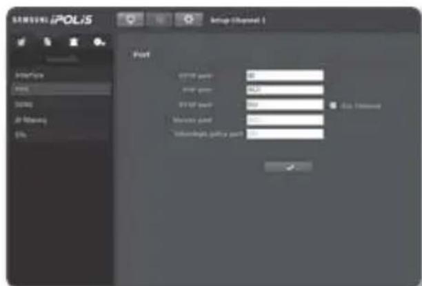 SARVELIPOLIS Setup (Channel 1) Port IPOLIS port: 80 Impact port: 4623 IPOLIS back: 569 Monitor card: 800 Subthreshold utility card: 80
