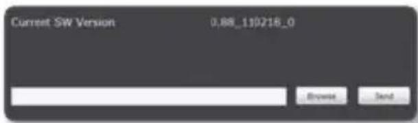Current SW Version 0,88_110218_0 Browse Send