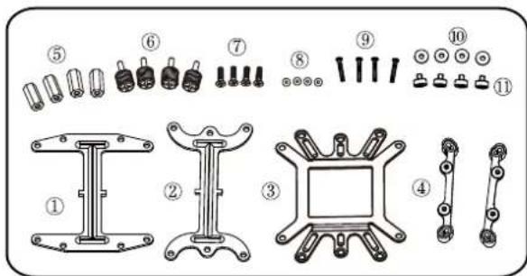 Technical diagram showing exploded view of mechanical components with numbered parts for identification.