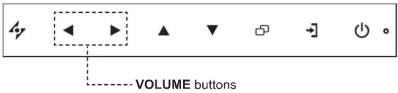 VOLUME buttons