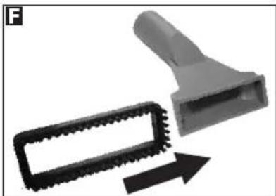 JCB 70360 - UphOLSTERY NOZZLE ⑦ &amp; BRUSH ATTACHMENT ⑧ - 2