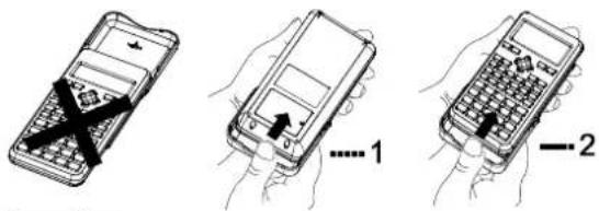 Illustration showing three different phone control methods: keyboard, hand press, and calculator, with numbered instructions.