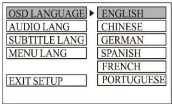 VIETA VC-HD6200BT - Language Setup - 2