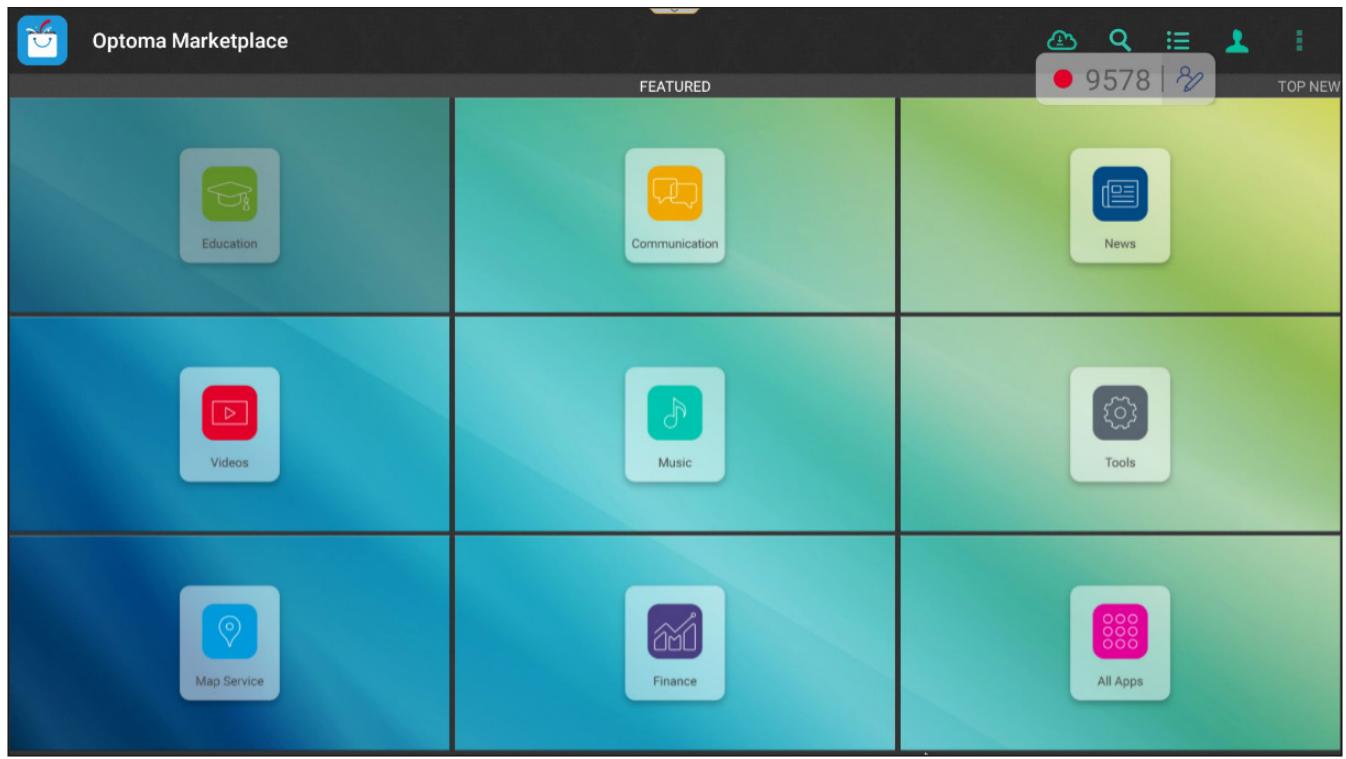 OPTOMA OCH100 - UTILISATION DES APPLICATIONS - 5