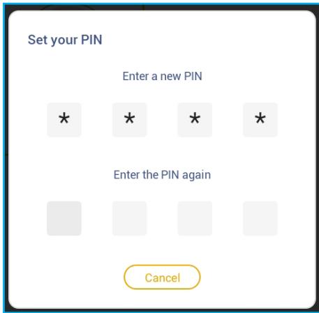 OPTOMA OCH100 - Configuration d'un code PIN à 4 chiffres - 4