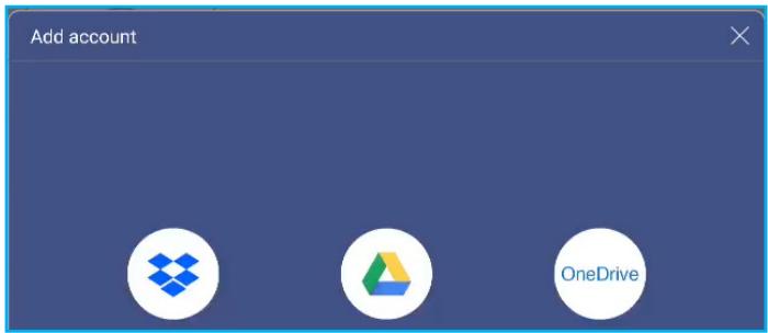 Add account OneDrive