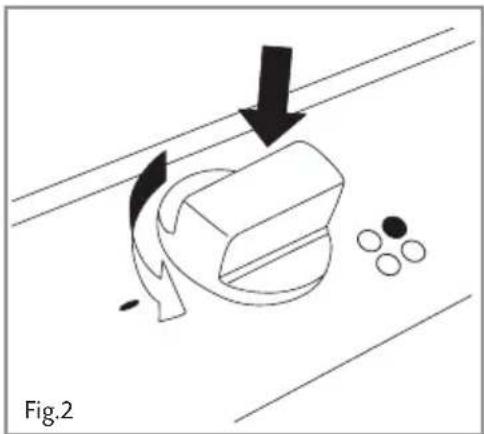 Diagram showing a mechanical component with arrows indicating motion, no text or symbols present