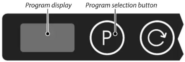 Program display Program selection button