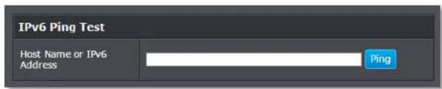 IPv6 Ping Test Host Name or IPv6 Address Ping