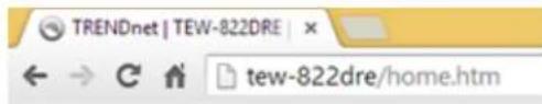 TRENDnet | TEW-822DRE | ← → C ↑ tew-822dre/home.htm