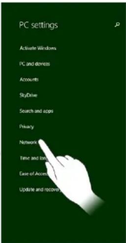 PC settings Activate Windows PC and devices Accounts SkipDrive Search and apps Privacy Network Time and time Ease of Access Update and recovery