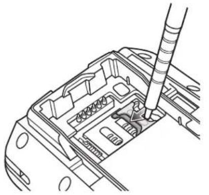 ZEBRA MC75 - Installing the SIM Card - 3