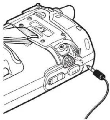 ZEBRA MC75 - Using a Wired Headset - 1