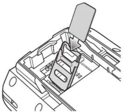 ZEBRA MC75 - Installing the SIM Card - 5