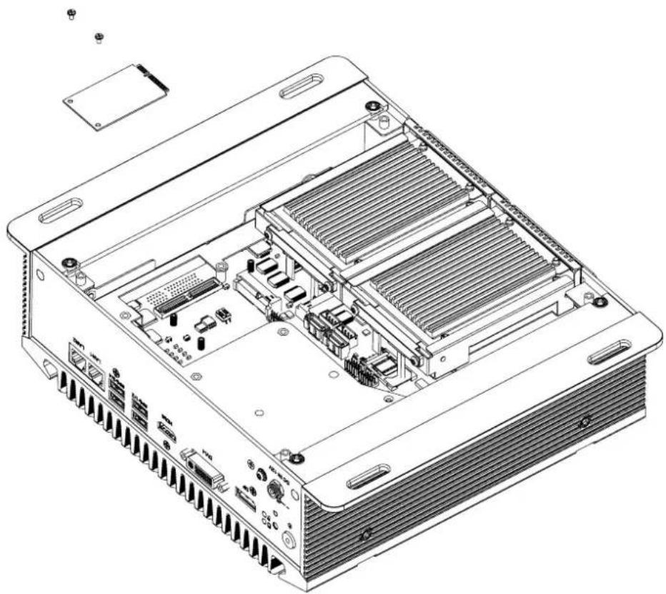 Advantech ARK-3510 - MiniPCIe module / Internal SIM holder Installation - 1