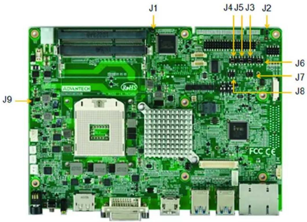 Advantech ARK-3510 - Jumper Location - 1