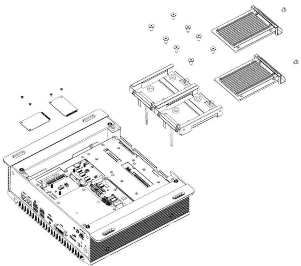 Advantech ARK-3510 - MiniPCIe module / Internal SIM holder Installation - 3