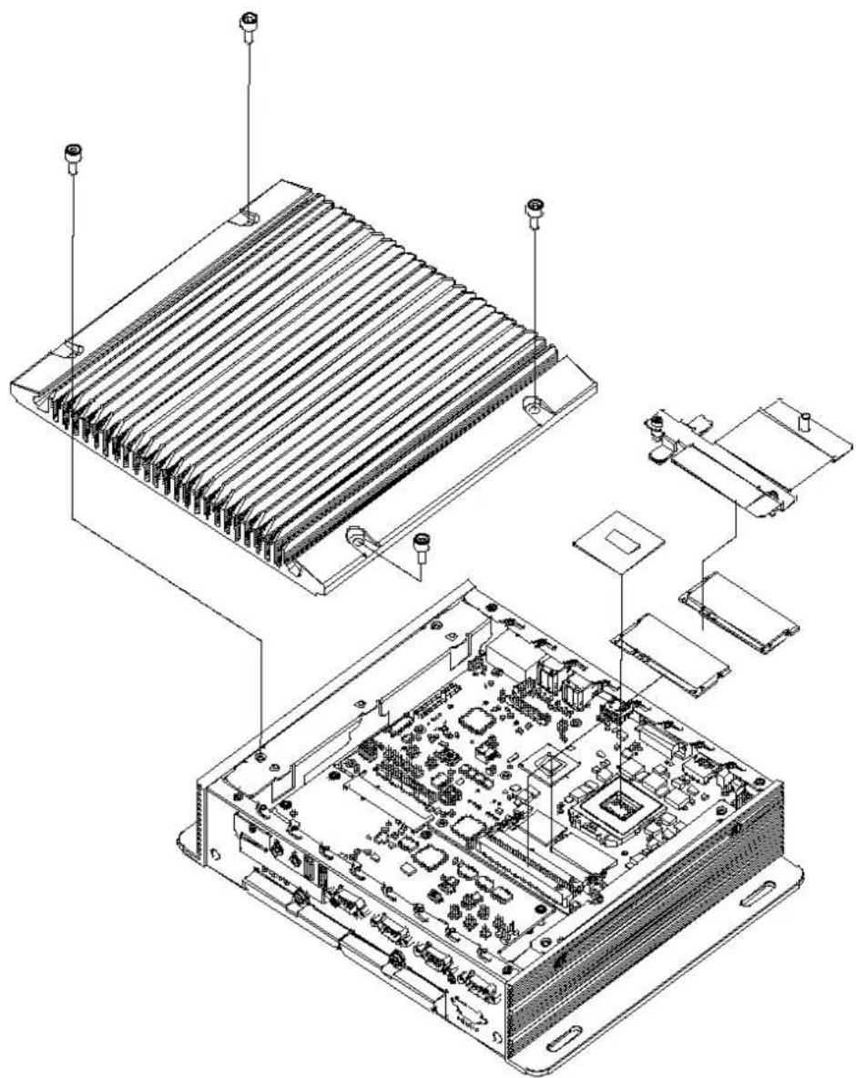 Advantech ARK-3510 - CPU / Memory Installation - 1