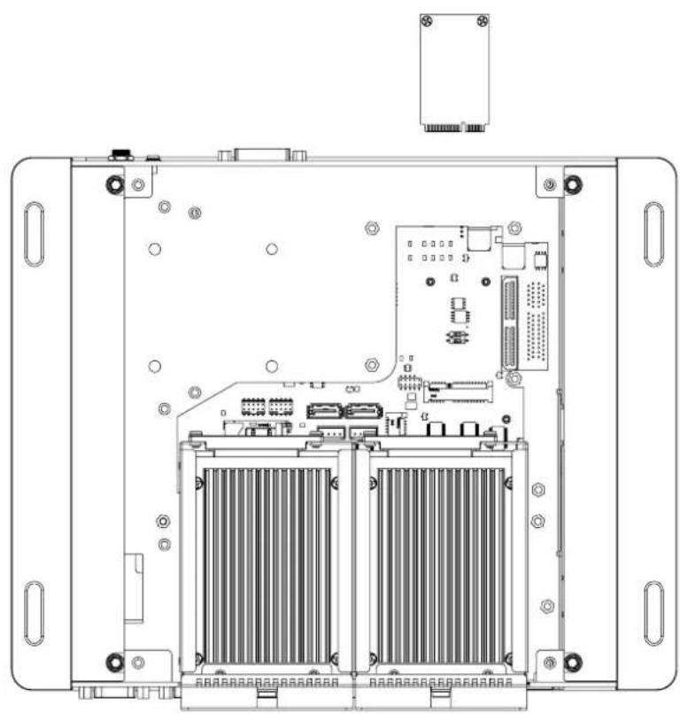 Advantech ARK-3510 - MiniPCIe module / Internal SIM holder Installation - 2