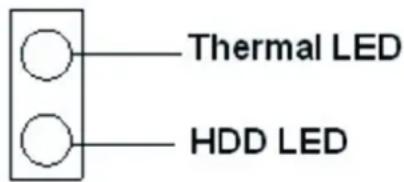 Thermal LED HDD LED