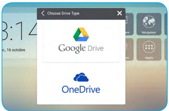 Choose Drive Type Google Drive OneDrive