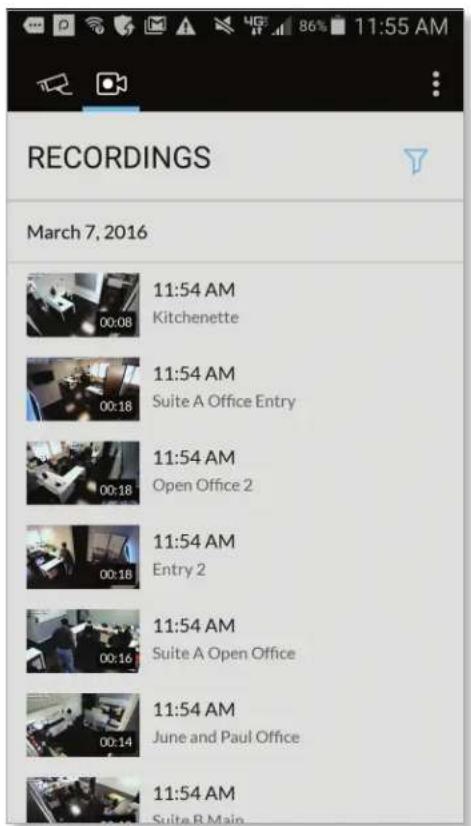 RECORDINGS March 7, 2016 11:54 AM Kitchenette 11:54 AM Suite A Office Entry 11:54 AM Open Office 2 11:54 AM Entry 2 11:54 AM Suite A Open Office 11:54 AM June and Paul Office 11:54 AM Suite B Main