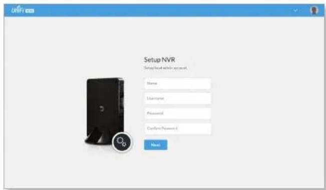 Setup NVR Setup local within account. Name Username Password Password Password New