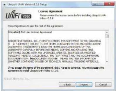 Ubiquiti Unifi Video v3.2.0 Setup License Agreement Please review the license terms before installing Ubiquiti Unifi Video v3.2.0. Press Page Downs to see the rest of the agreement. Ubiquiti® End User License Agreement Ubiquiti NETWORKS, INC. (UNI®) LICENSES THIS SOFTWARE TO YOU (ReTOTAL OR LICENSEE…