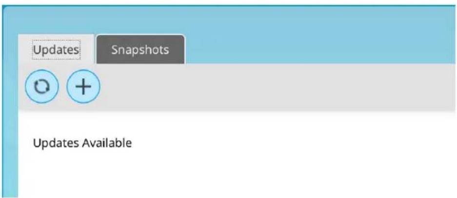 Updates Snapshots Updates Available