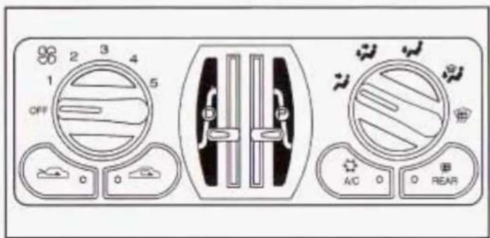 1 OFF 2 3 4 5 6 7 8 9 A/C 0 O REAR