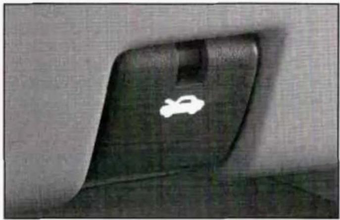 Close-up of a dark, curved object with a white circular mark on its surface (no text or symbols visible)