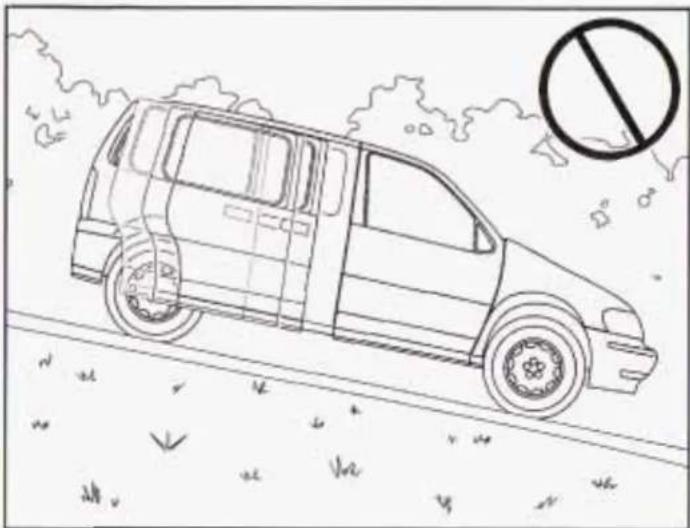 Line drawing of a car on a road with a no-smoking symbol (no text or labels)