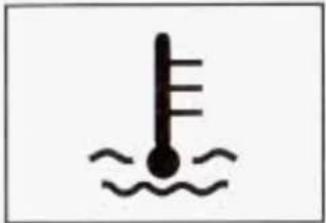 Simple thermometer icon with water level indicator (no text or symbols)