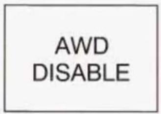 AWD DISABLE