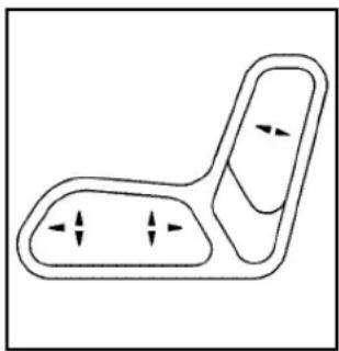 Simple line drawing of a mechanical component with four downward arrows indicating force or movement (no text or symbols)