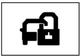 Simple black icon depicting a padlock and document (no text or symbols)