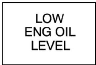 LOW ENG OIL LEVEL